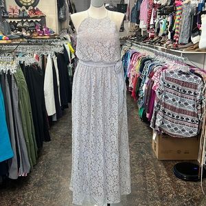 NWT Anthropologie BHLDN Donna Morgan lace Alana maxi dress size 10